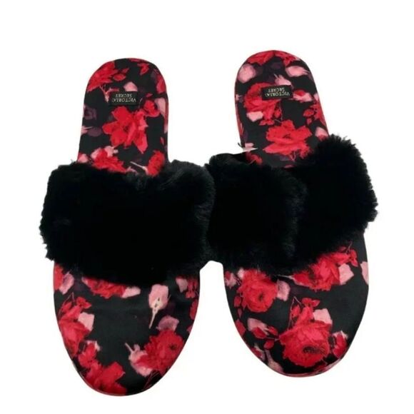 BRAND NEW VICTORIA SECRET FAUX FUR SLIPPED - Picture 15 of 16